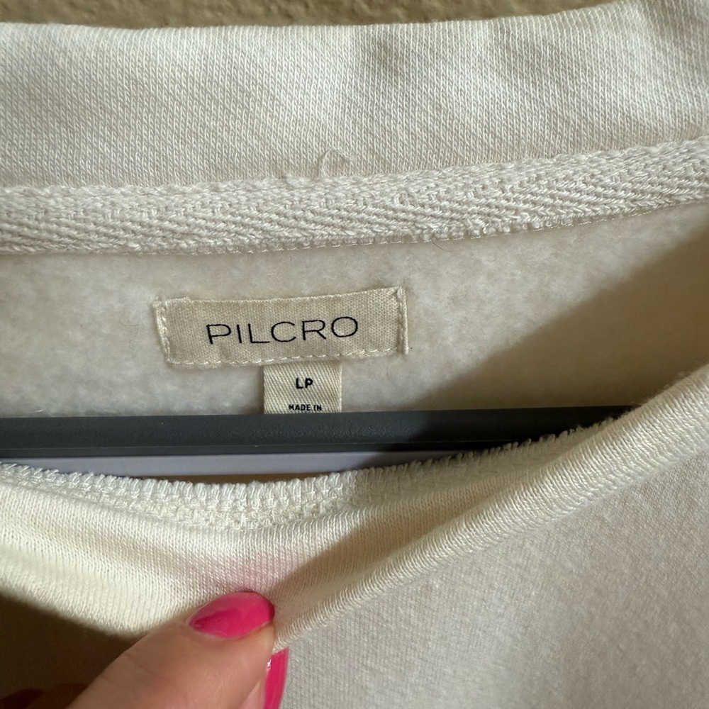 Pilcro Cream Graphic Long Sleeve Dress - Picture 4 of 4